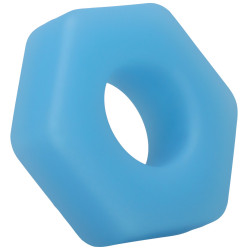RockSolid by Doc Johnson Cockring phosphorescent The Cog 22 mm Bleu